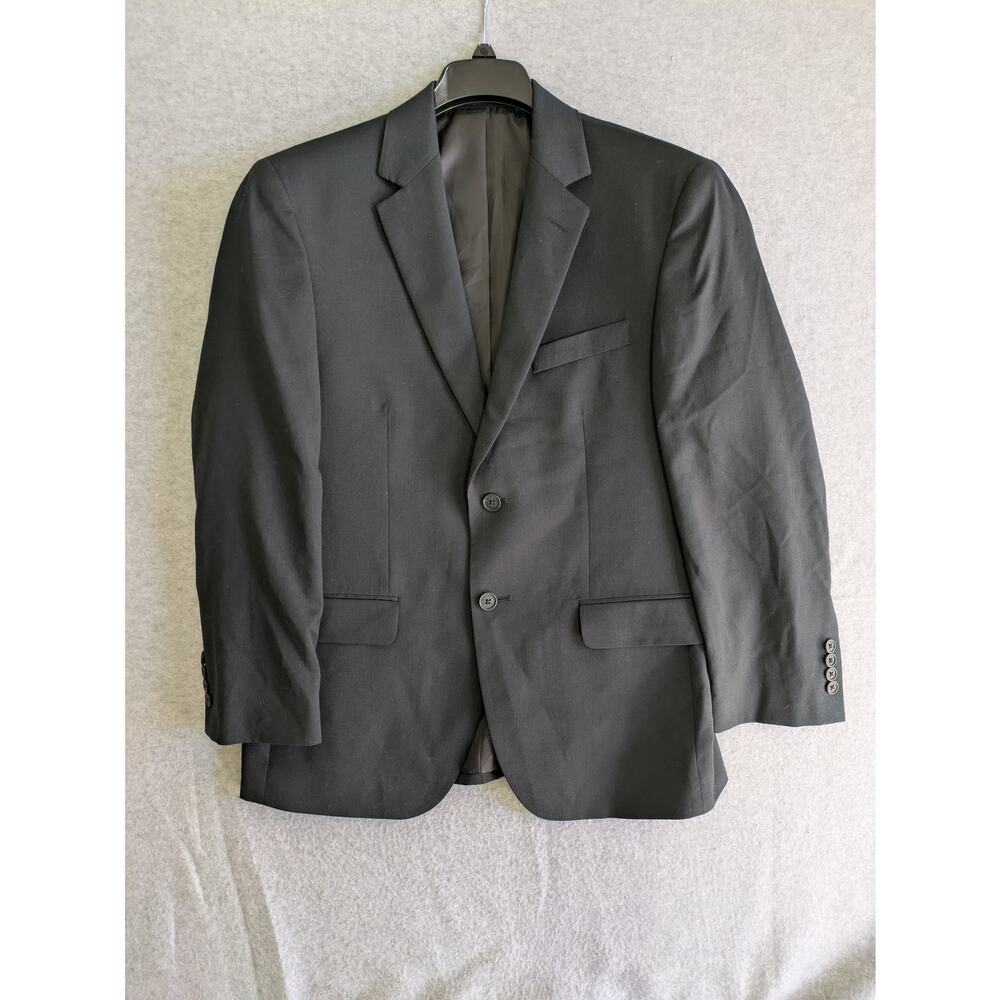 Pronto Uomo Platinum Sport Coat Blazer Mens 40/34 100% Wool Two Button Suit Gray